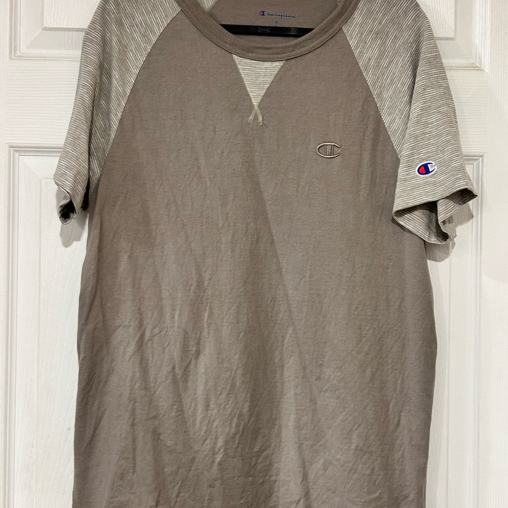 Champion Men's Tan Raglan T-Shirt